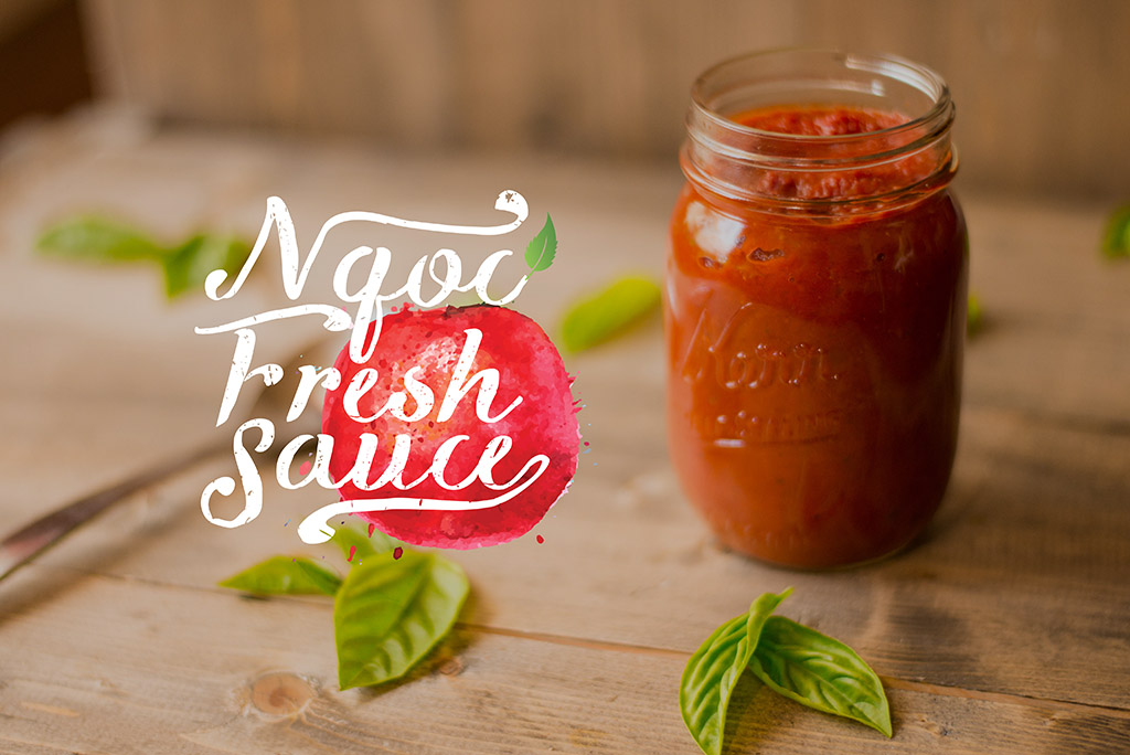 Thiet ke Logo Ngoc Fresh Sauce 1