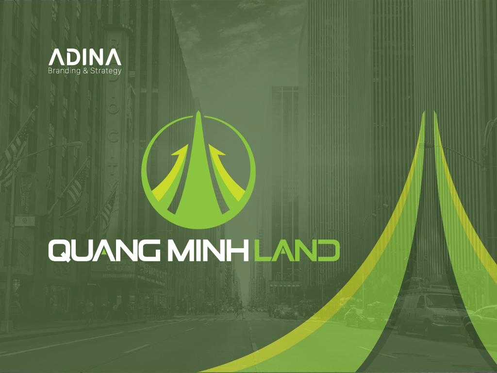 Thiết kế logo công ty bất động sản Quang Minh Land
